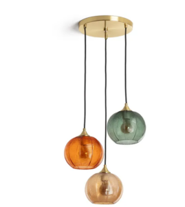 Colorful Globe Trio Pendant Light